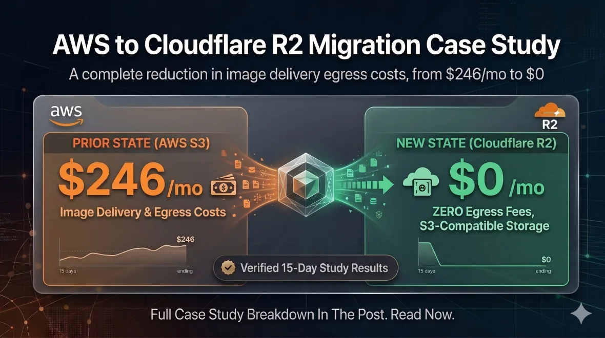 Aws S3 To Cloudflare R2: Proven Way To Cut Image Cost (~$246/Mo → ~$0)