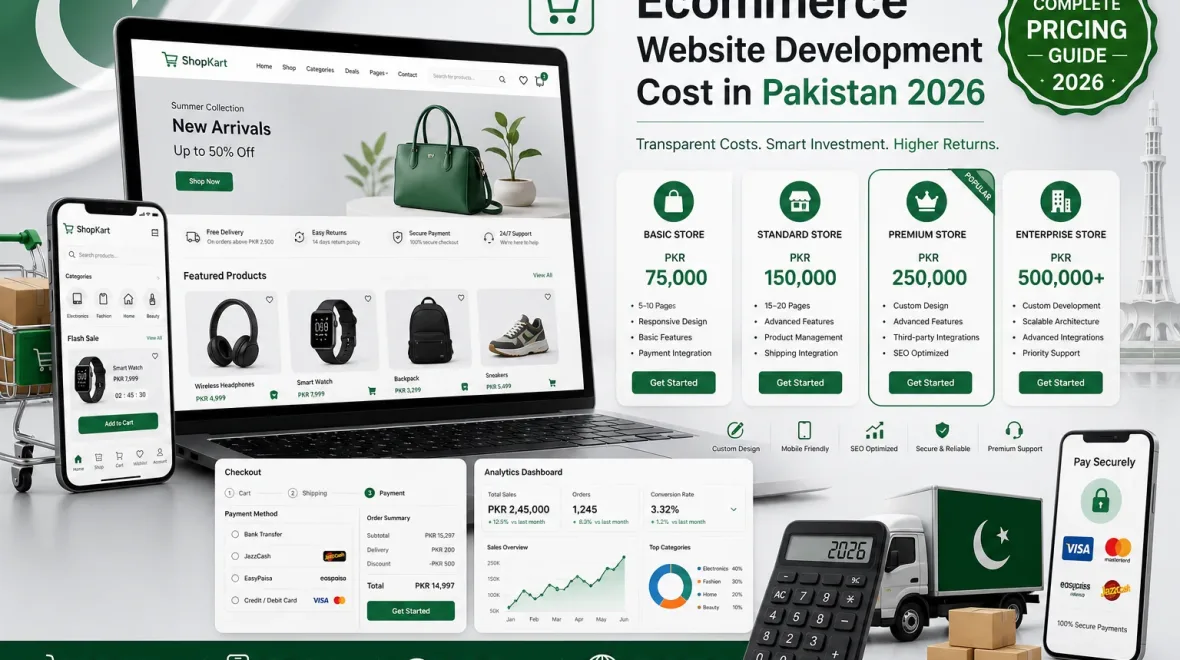 Ecommerce Website Development Cost In Pakistan 2026 | Complete Pricing Guide