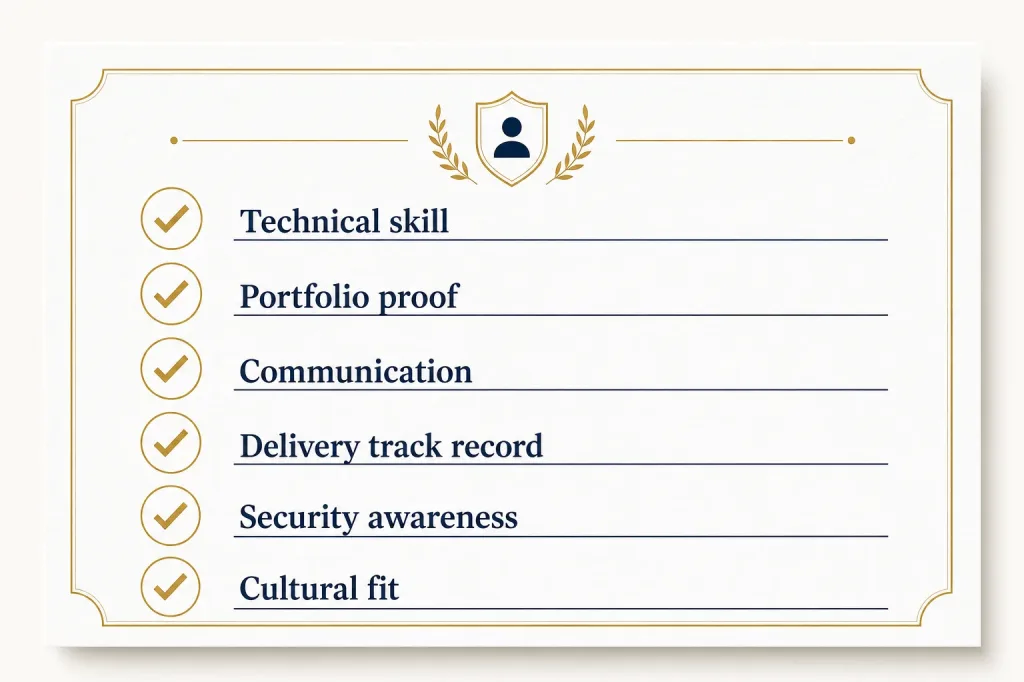 Checklist Board For Portfolios, Ownership, Sla, Bilingual Skill, And Security
