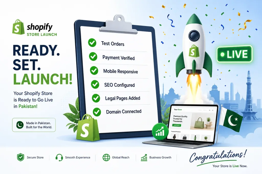 Start Shopify Store Pakistan - Launch Checklist And Testing Guide